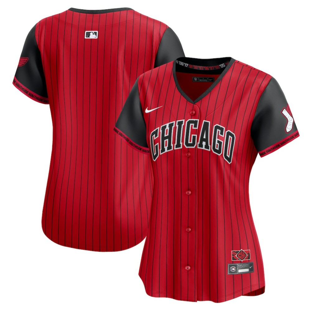 Chicago White Sox Nike Women's 2025 City Connect Limited Jersey - Red/Black - Nike Sale