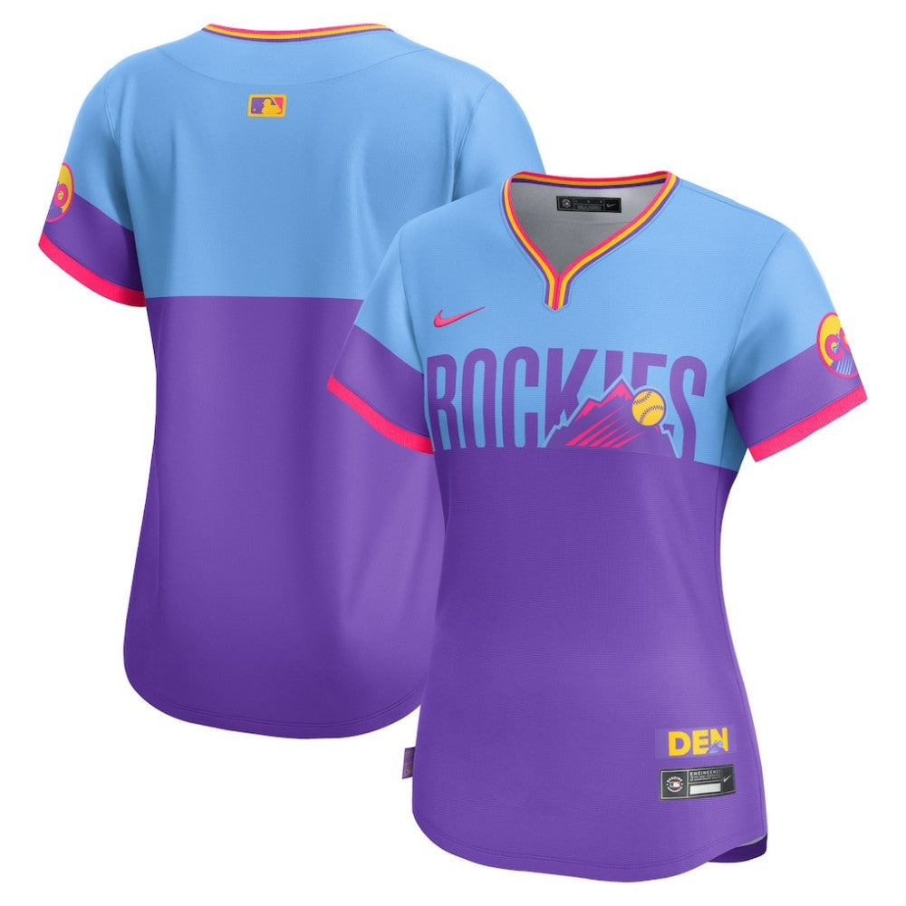 Colorado Rockies Nike Women's 2025 City Connect Limited Jersey - Purple/Light Blue - Nike Online