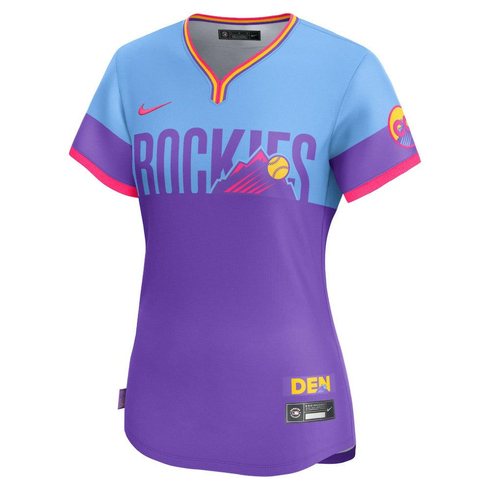 Colorado Rockies Nike Women's 2025 City Connect Limited Jersey - Purple/Light Blue - Nike Online