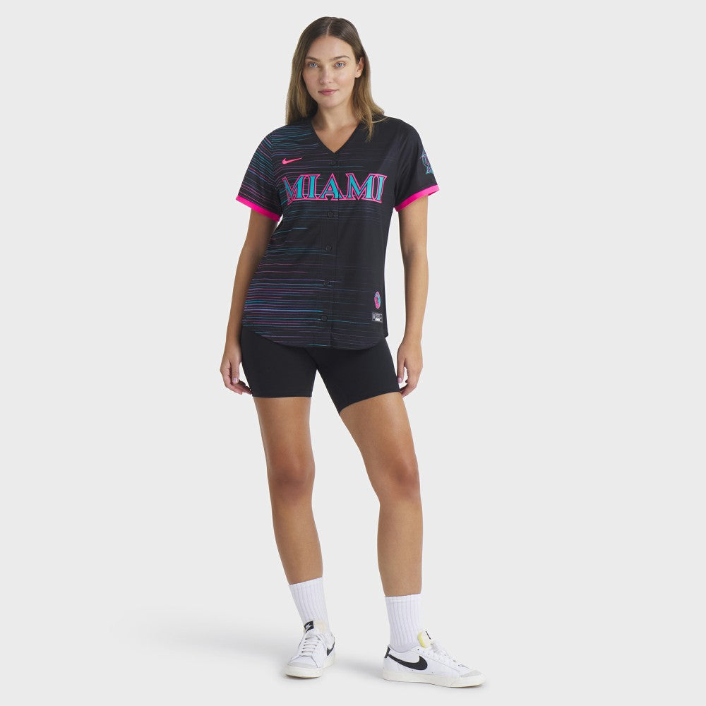 Miami Marlins Nike Women's 2025 City Connect Limited Jersey - Black - Nike Online