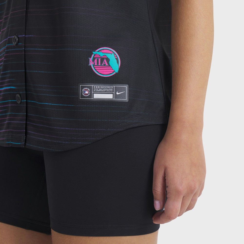 Miami Marlins Nike Women's 2025 City Connect Limited Jersey - Black - Nike Online