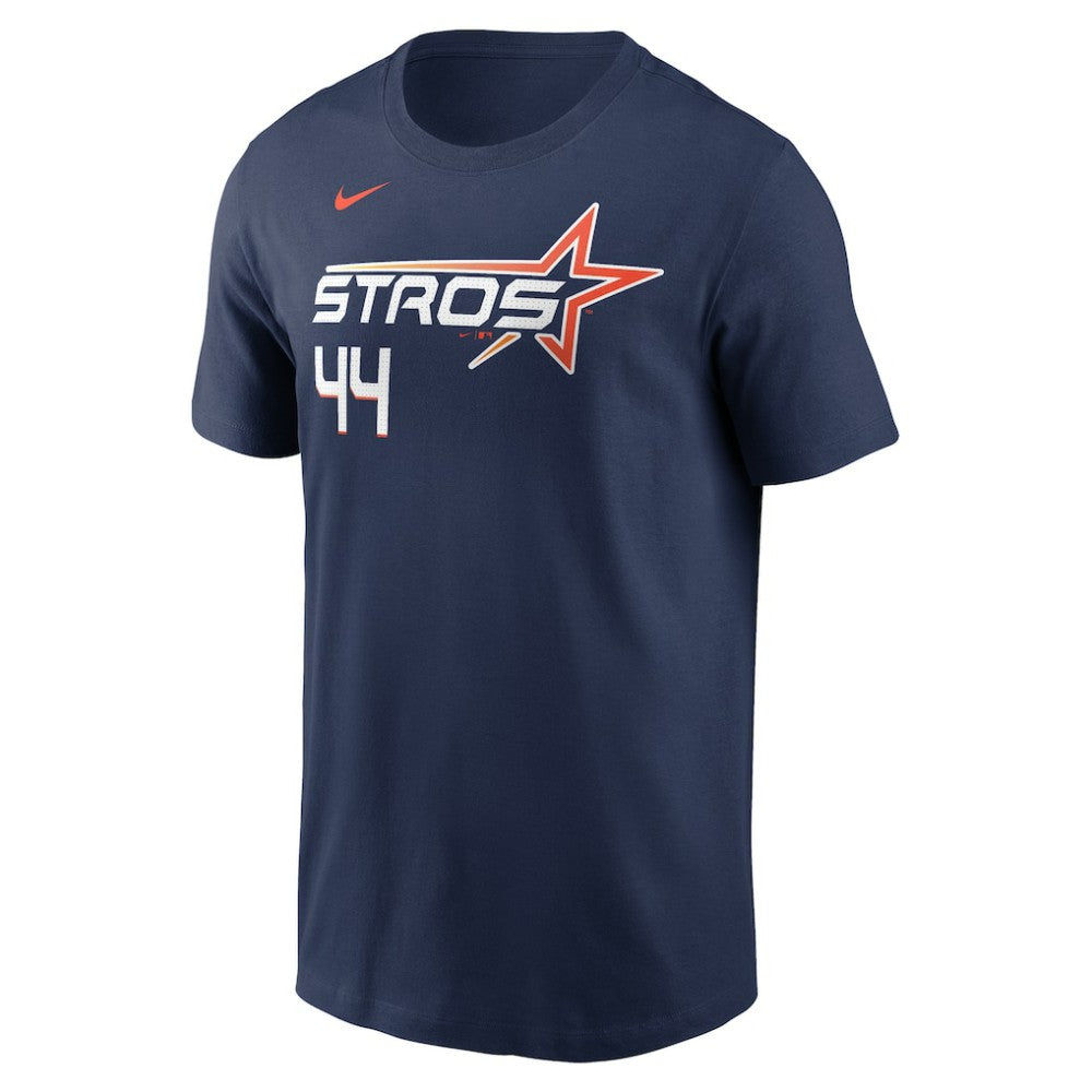 Yordan Alvarez Houston Astros Nike 2025 City Connect Fuse Name & Number T-Shirt - Navy - Nike Online
