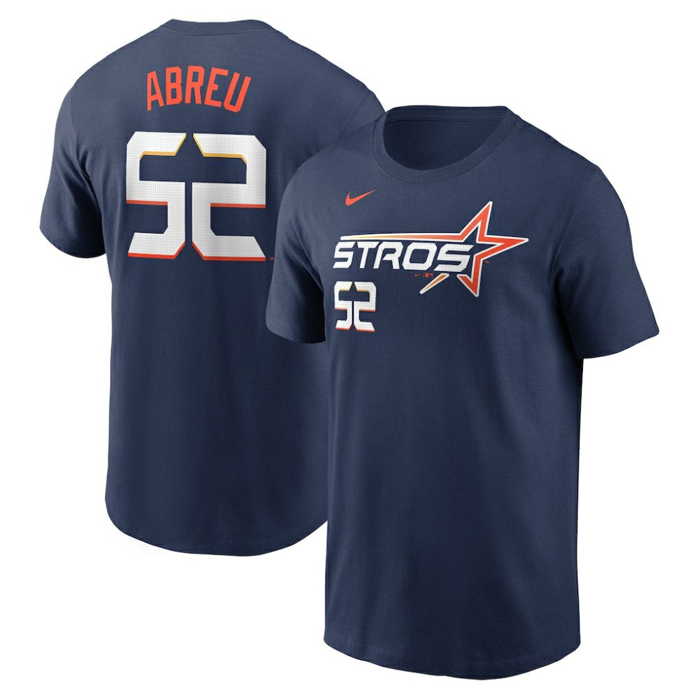 Bryan Abreu Houston Astros Nike 2025 City Connect Fuse Name & Number T-Shirt - Navy - Nike Lifestyle