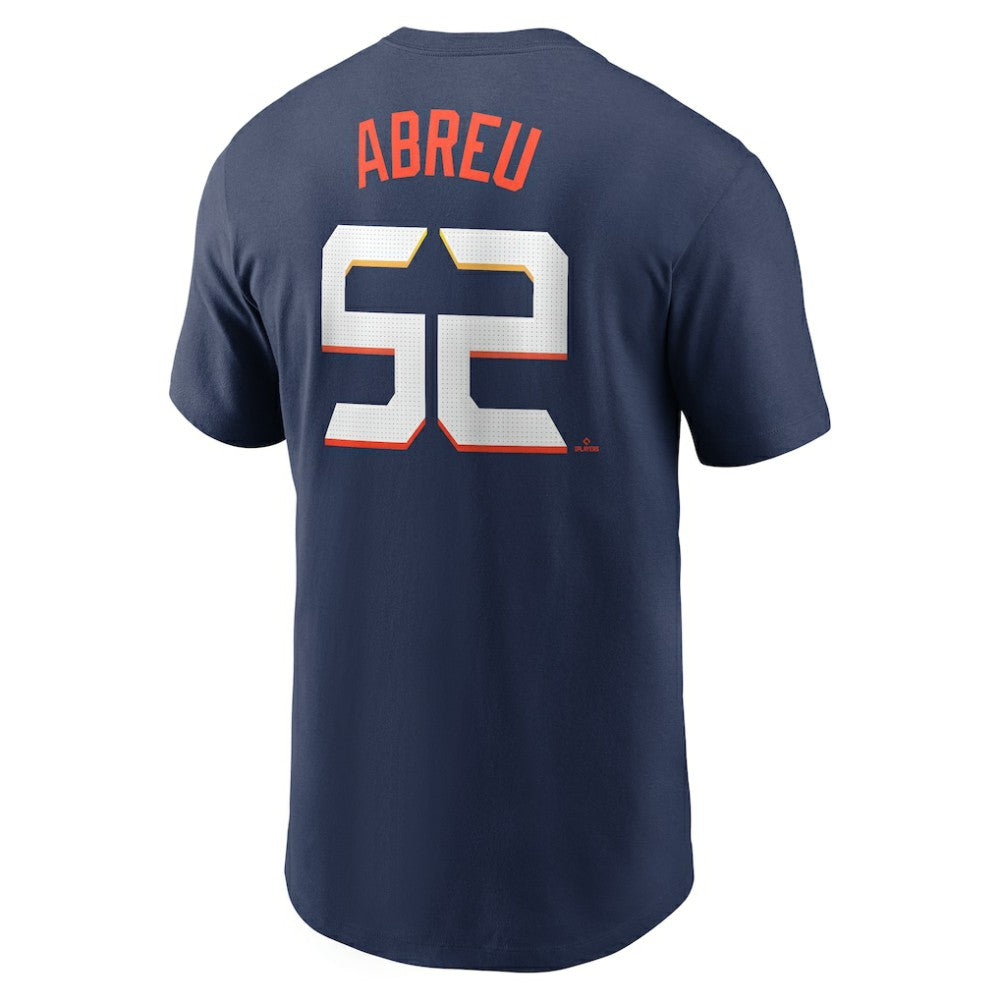Bryan Abreu Houston Astros Nike 2025 City Connect Fuse Name & Number T-Shirt - Navy - Nike Lifestyle