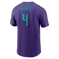 Ketel Marte Arizona Diamondbacks Nike 2025 City Connect Fuse Name & Number T-Shirt - Purple - Nike on Sale