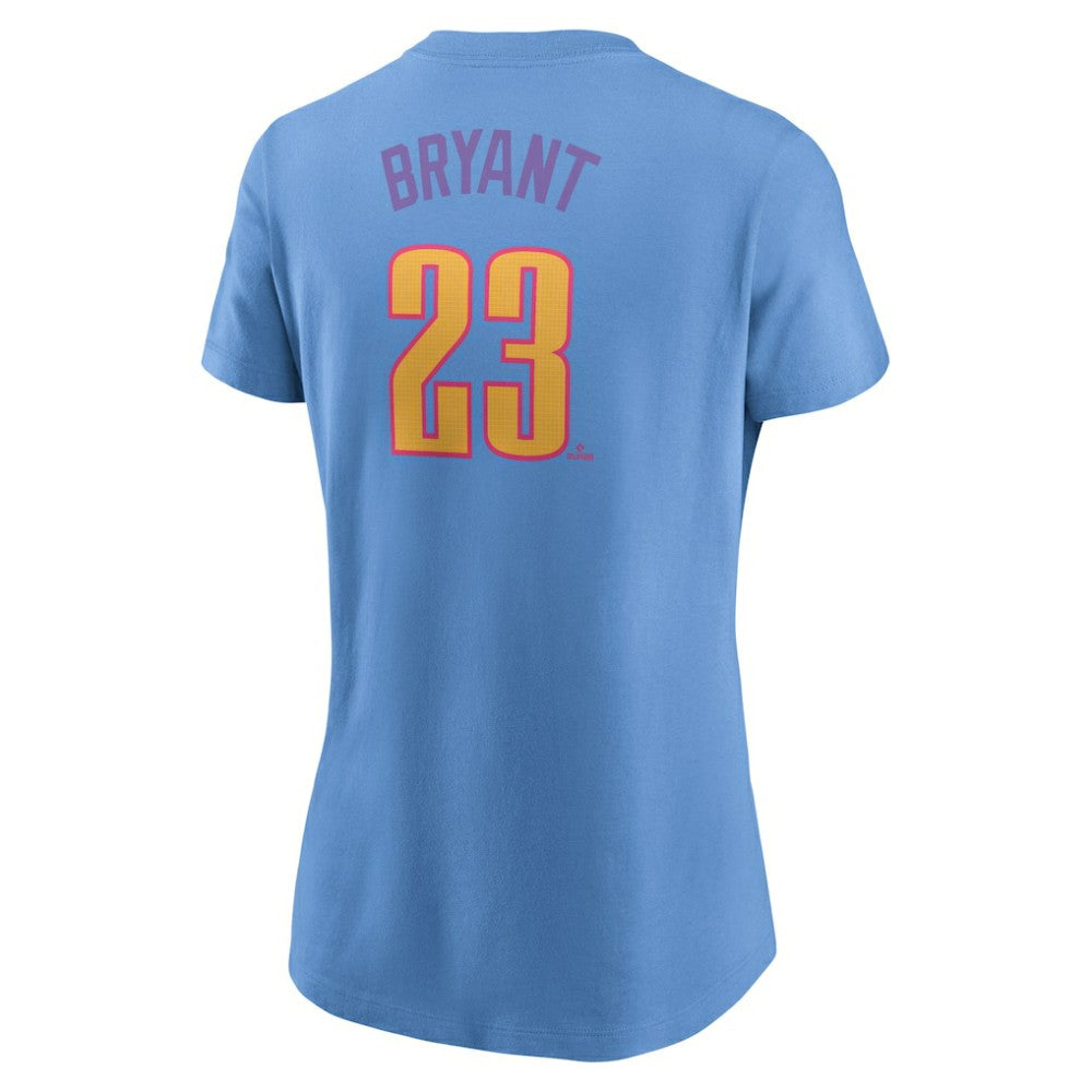 Kris Bryant Colorado Rockies Nike Women's 2025 City Connect Fuse Name & Number T-Shirt - Light Blue - Nike Sale