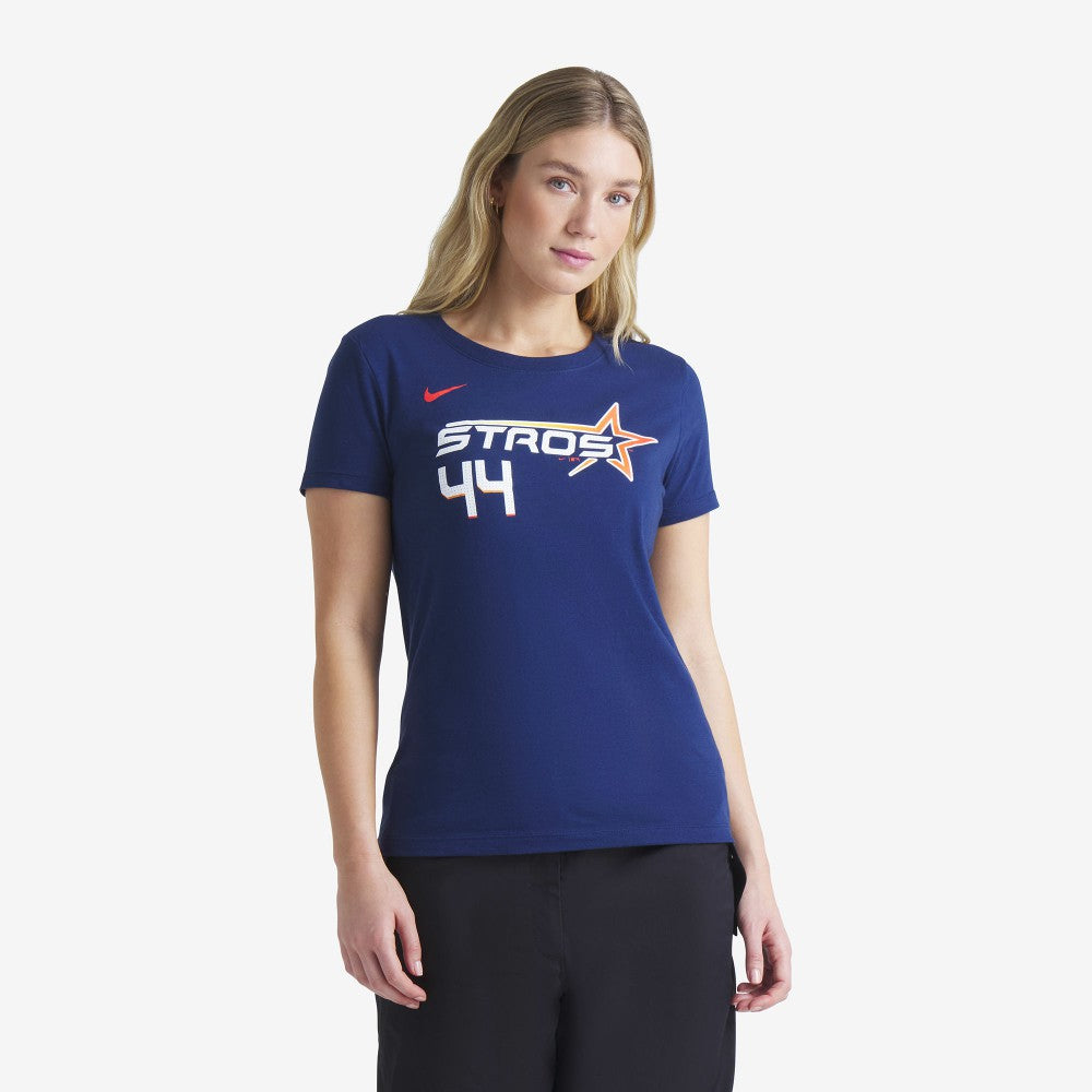 Yordan Alvarez Houston Astros Nike Women's 2025 City Connect Fuse Name & Number T-Shirt - Navy - Nike Sale