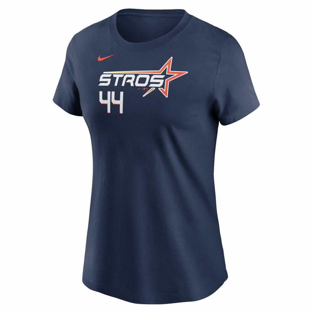 Yordan Alvarez Houston Astros Nike Women's 2025 City Connect Fuse Name & Number T-Shirt - Navy - Nike Sale