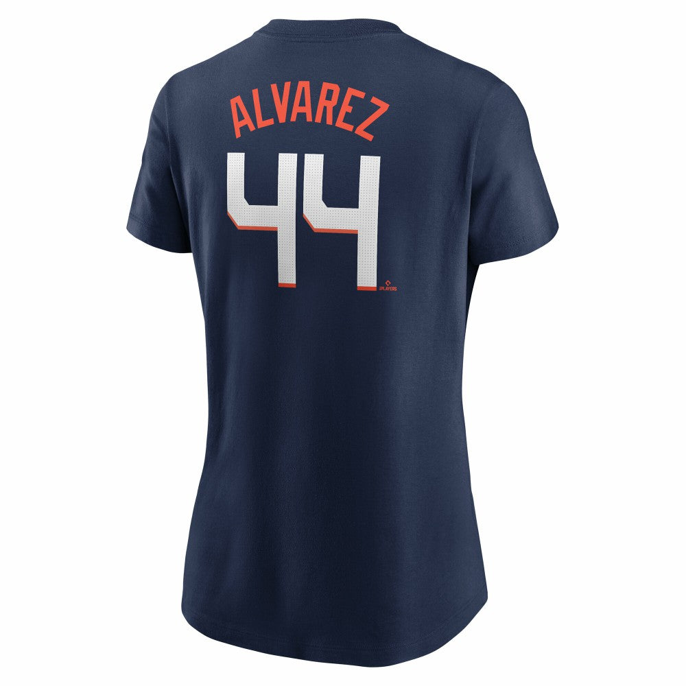 Yordan Alvarez Houston Astros Nike Women's 2025 City Connect Fuse Name & Number T-Shirt - Navy - Nike Sale