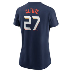 Jose Altuve Houston Astros Nike Women's 2025 City Connect Fuse Name & Number T-Shirt - Navy - Nike Discount