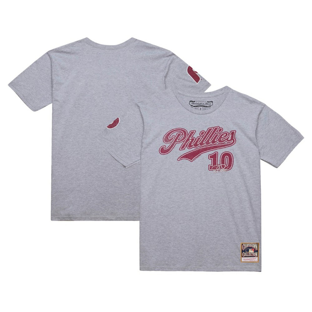 Darren Daulton Philadelphia Phillies Mitchell & Ness Cooperstown Collection Player T-Shirt - Heather Gray - Mitchell & Ness Lifestyle
