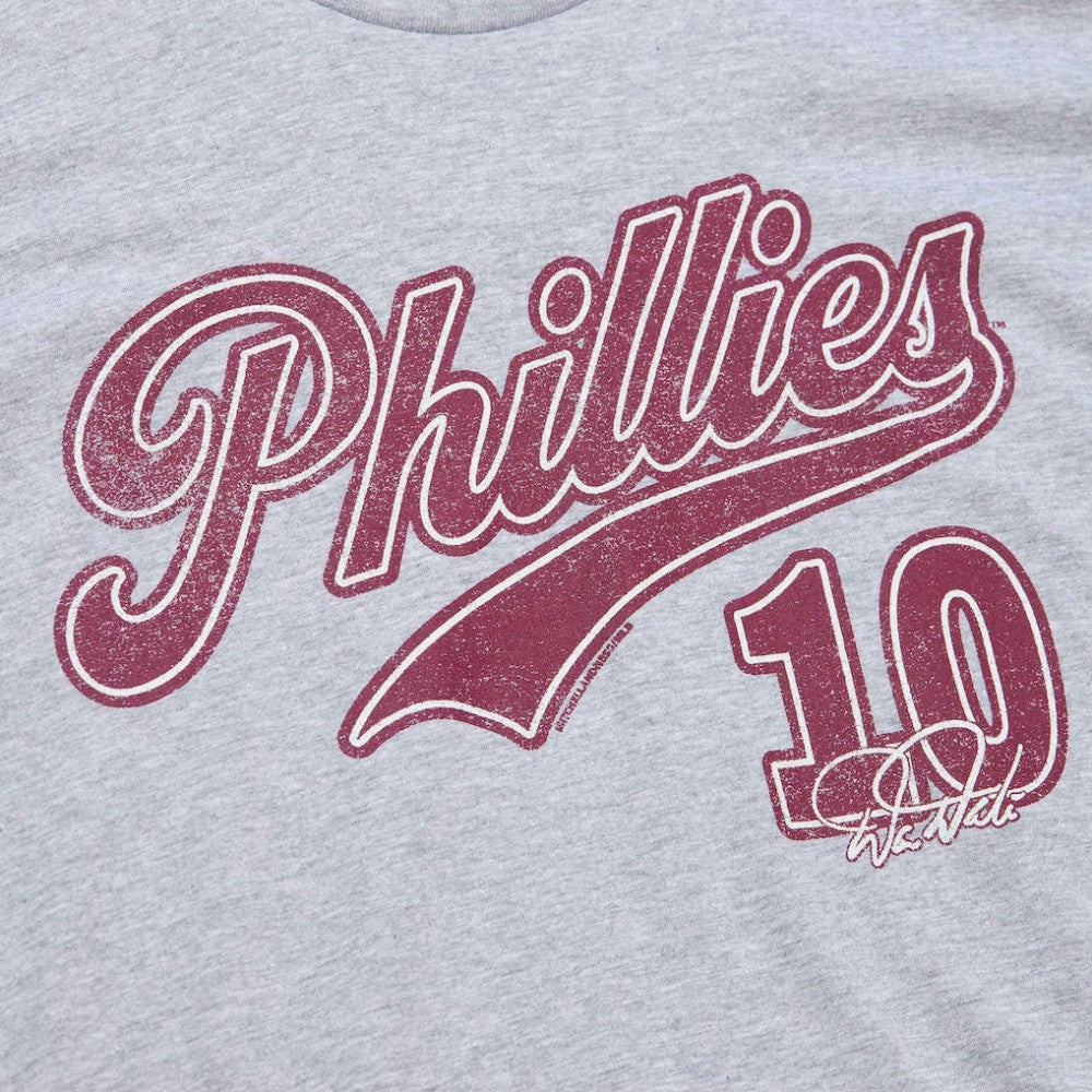 Darren Daulton Philadelphia Phillies Mitchell & Ness Cooperstown Collection Player T-Shirt - Heather Gray - Mitchell & Ness Lifestyle