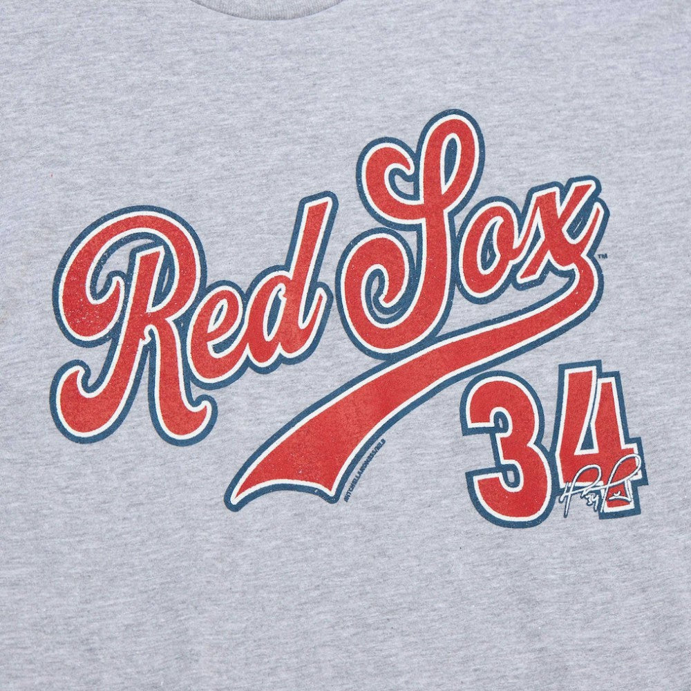 David Ortiz Boston Red Sox Mitchell & Ness Cooperstown Collection Player T-Shirt - Grey Heather - Mitchell & Ness Discount