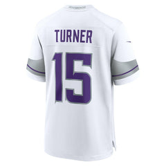 Nike Dallas Turner Minnesota Vikings Alternate Game Jersey White