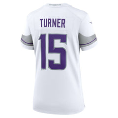 Nike Dallas Turner Minnesota Vikings Women's Alternate Game Jersey White