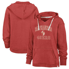 47 brand San Francisco 49ers '47 Women's Plus Size Clarity Kennedy Pullover Hoodie Scarlet