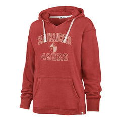 47 brand San Francisco 49ers '47 Women's Plus Size Clarity Kennedy Pullover Hoodie Scarlet