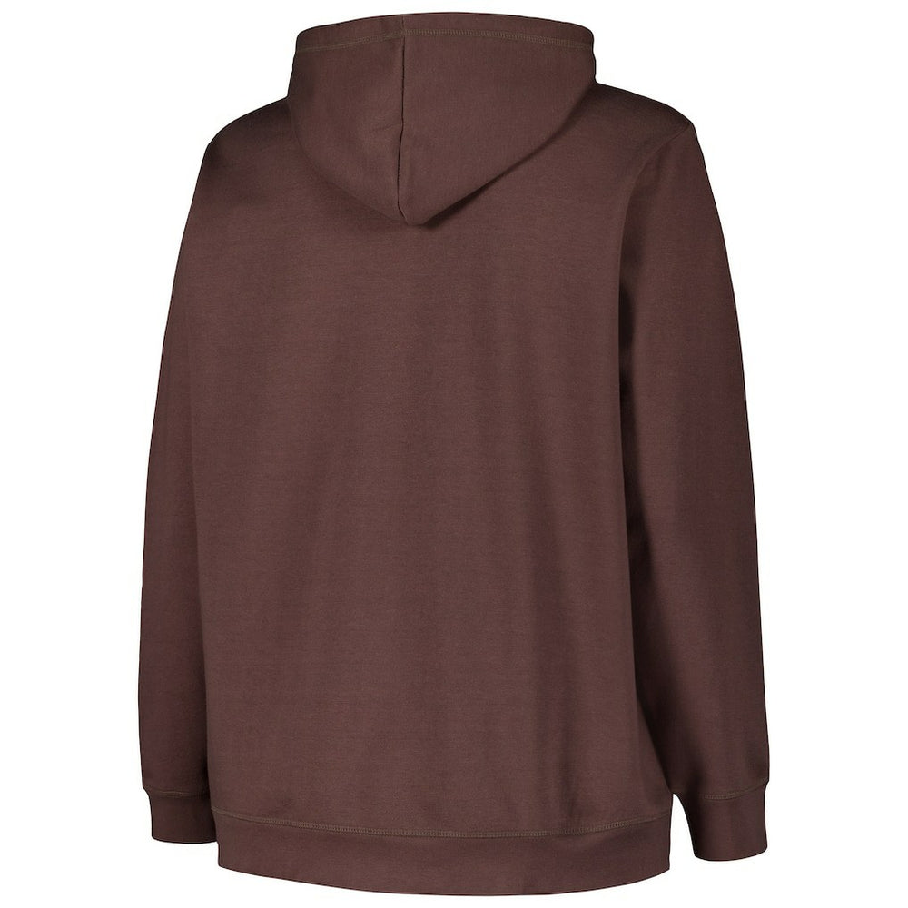 47 brand Cleveland Browns '47 Women's Plus Size Clarity Kennedy Pullover Hoodie Brown