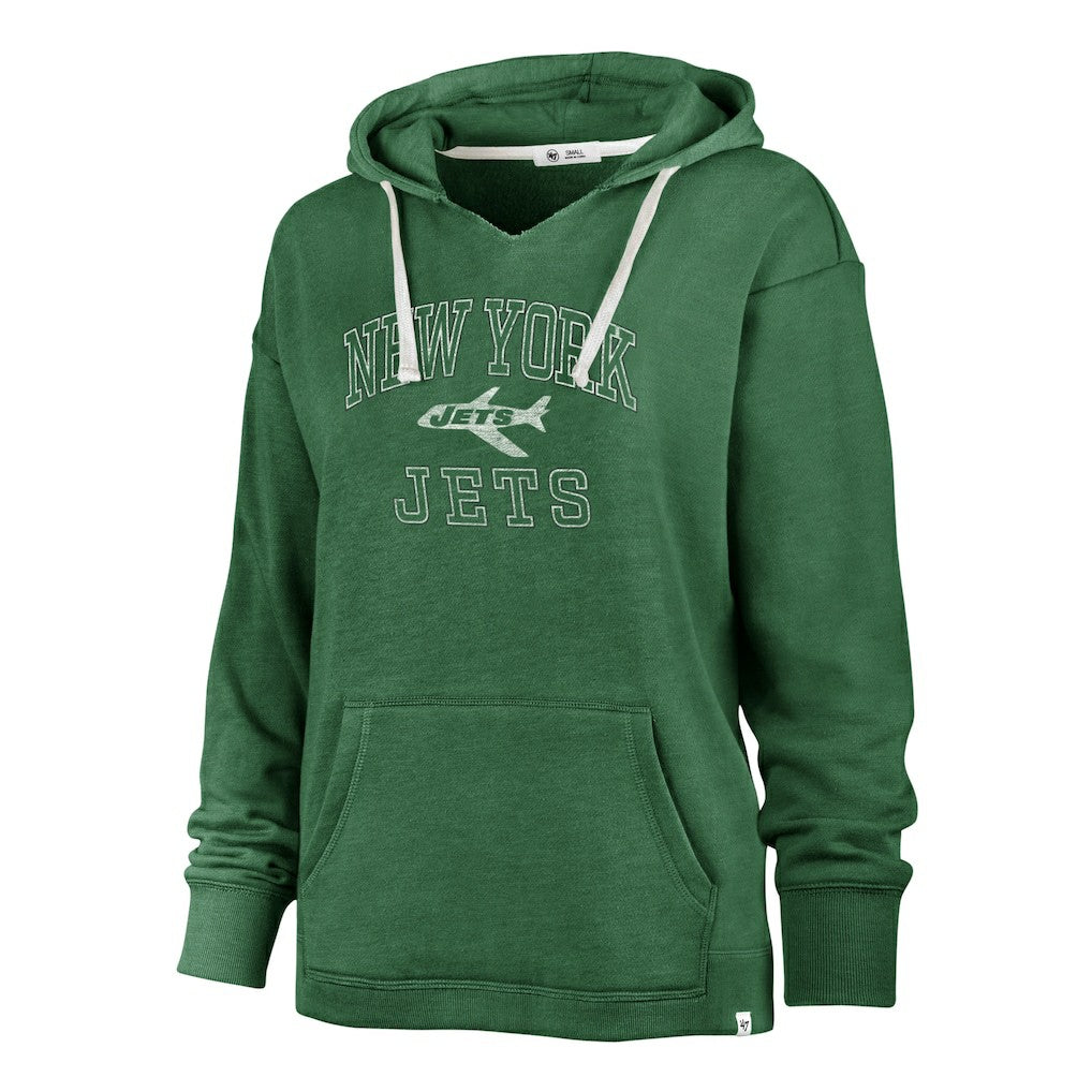47 brand New York Jets '47 Women's Plus Size Clarity Kennedy Pullover Hoodie Kelly Green