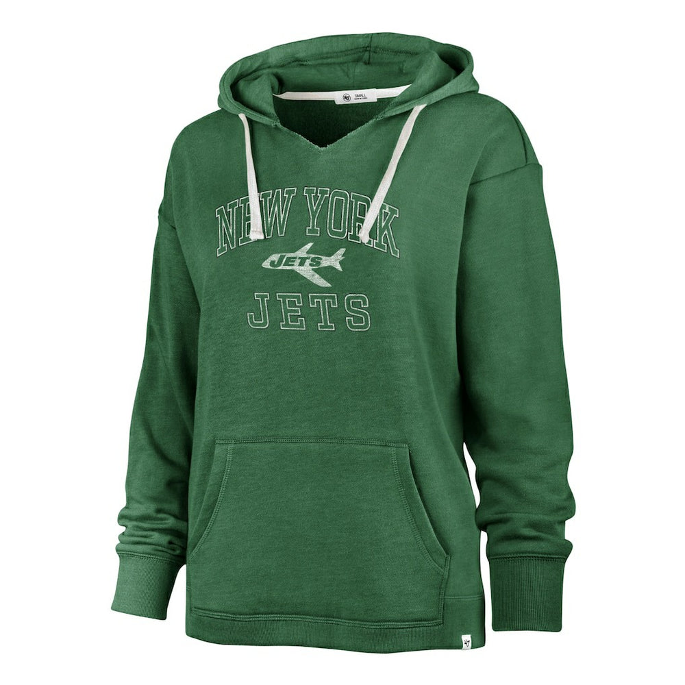 47 brand New York Jets '47 Women's Plus Size Clarity Kennedy Pullover Hoodie Kelly Green