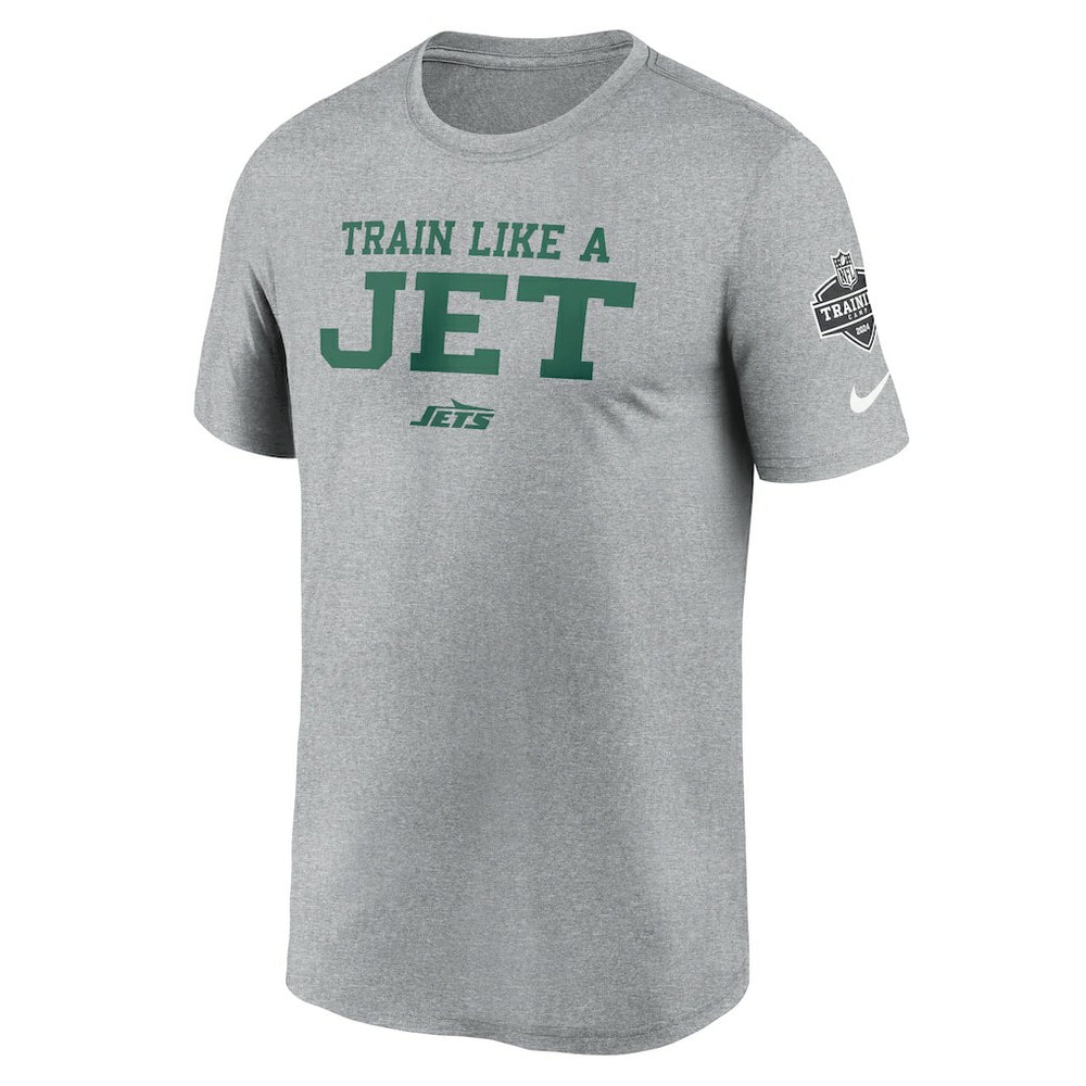 Nike New York Jets 2024 NFL Training Camp Legend Performance T-Shirt Heather Gray