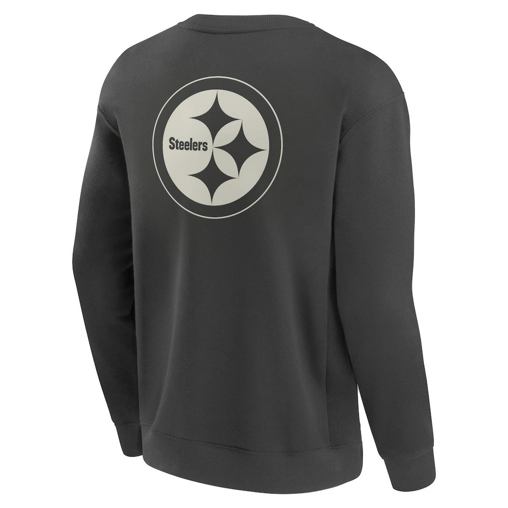Fanatics Pittsburgh Steelers Elements Future Ground Lettering Pullover Sweatshirt Charcoal