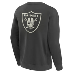 Fanatics Las Vegas Raiders Elements Future Ground Lettering Pullover Sweatshirt Charcoal