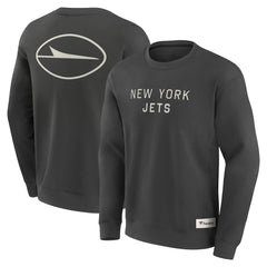 Fanatics New York Jets Elements Future Ground Lettering Pullover Sweatshirt Charcoal