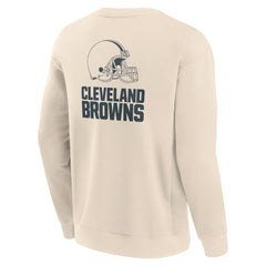 Fanatics Cleveland Browns Elements Future Ground Lettering Pullover Sweatshirt Cream