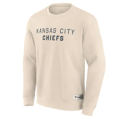 Fanatics Kansas City Chiefs Elements Future Ground Lettering Pullover Sweatshirt Cream