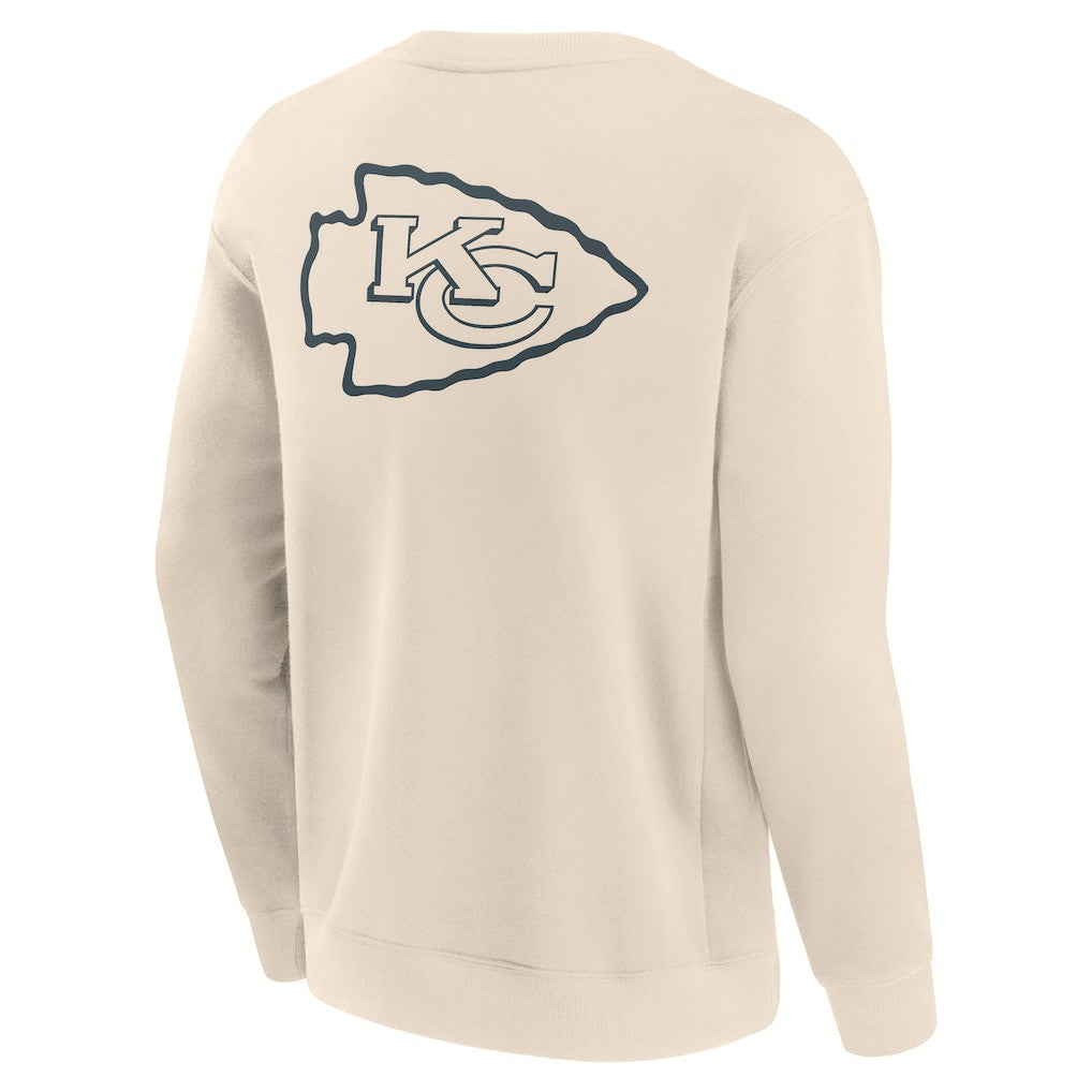 Fanatics Kansas City Chiefs Elements Future Ground Lettering Pullover Sweatshirt Cream