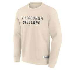 Fanatics Pittsburgh Steelers Elements Future Ground Lettering Pullover Sweatshirt Cream