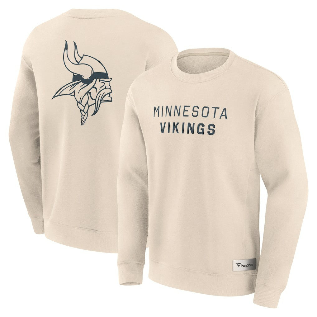 Fanatics Minnesota Vikings Elements Future Ground Lettering Pullover Sweatshirt Cream