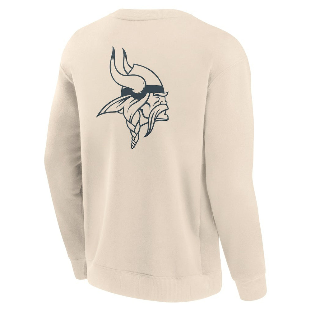Fanatics Minnesota Vikings Elements Future Ground Lettering Pullover Sweatshirt Cream