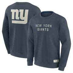 Fanatics New York Giants Elements Future Ground Lettering Pullover Sweatshirt Navy