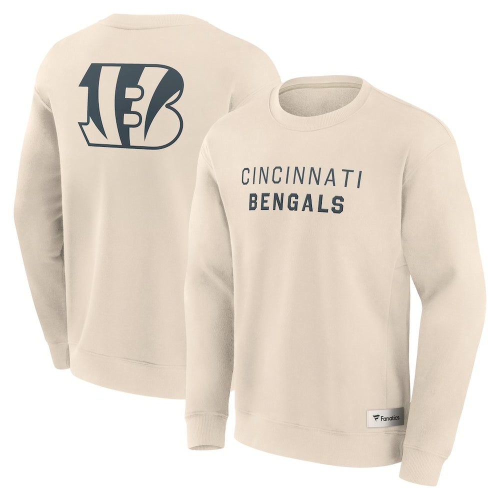 Fanatics Cincinnati Bengals Elements Future Ground Lettering Pullover Sweatshirt Cream