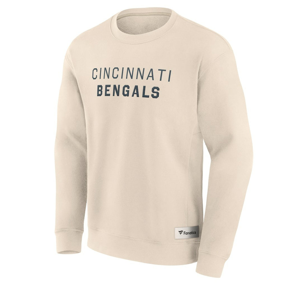 Fanatics Cincinnati Bengals Elements Future Ground Lettering Pullover Sweatshirt Cream
