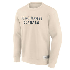 Fanatics Cincinnati Bengals Elements Future Ground Lettering Pullover Sweatshirt Cream
