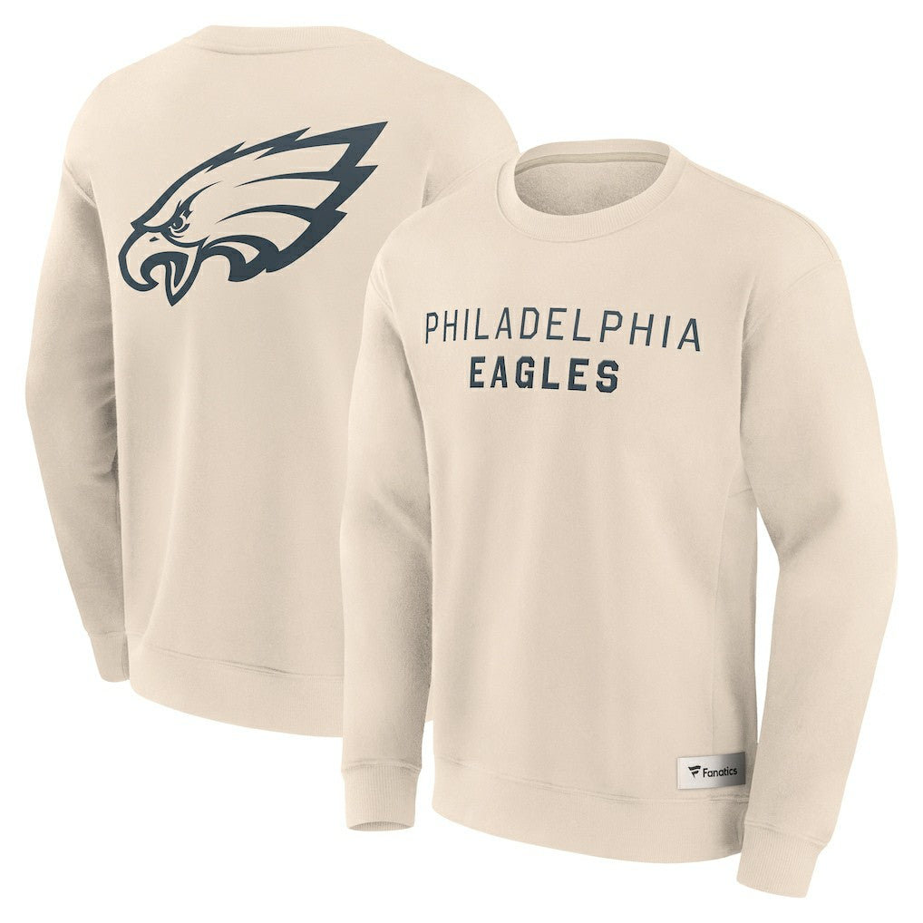 Fanatics Philadelphia Eagles Elements Future Ground Lettering Pullover Sweatshirt Cream