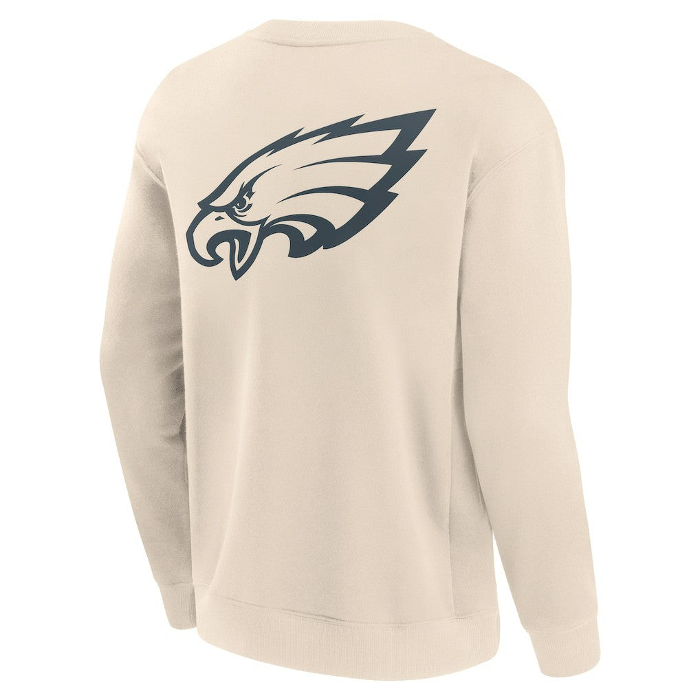 Fanatics Philadelphia Eagles Elements Future Ground Lettering Pullover Sweatshirt Cream