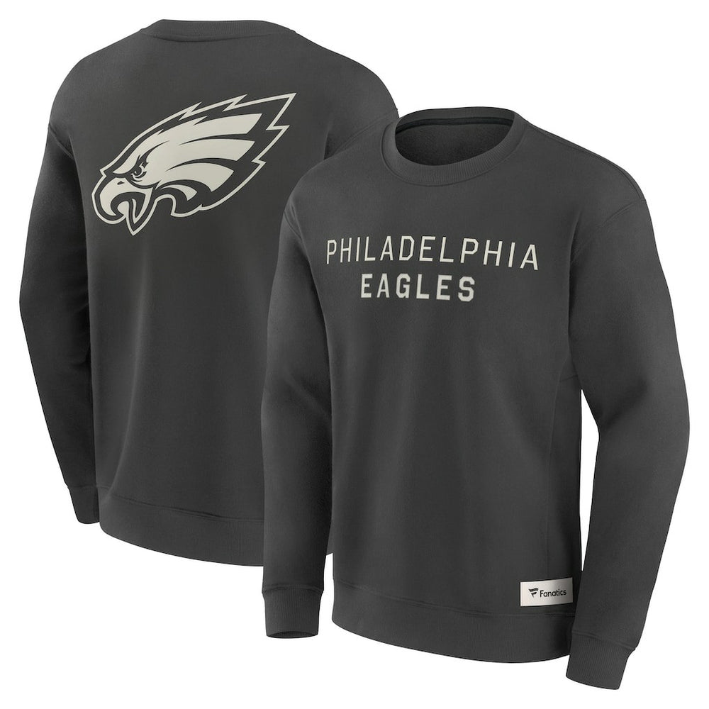 Fanatics Philadelphia Eagles Elements Future Ground Lettering Pullover Sweatshirt Charcoal
