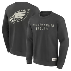 Fanatics Philadelphia Eagles Elements Future Ground Lettering Pullover Sweatshirt Charcoal