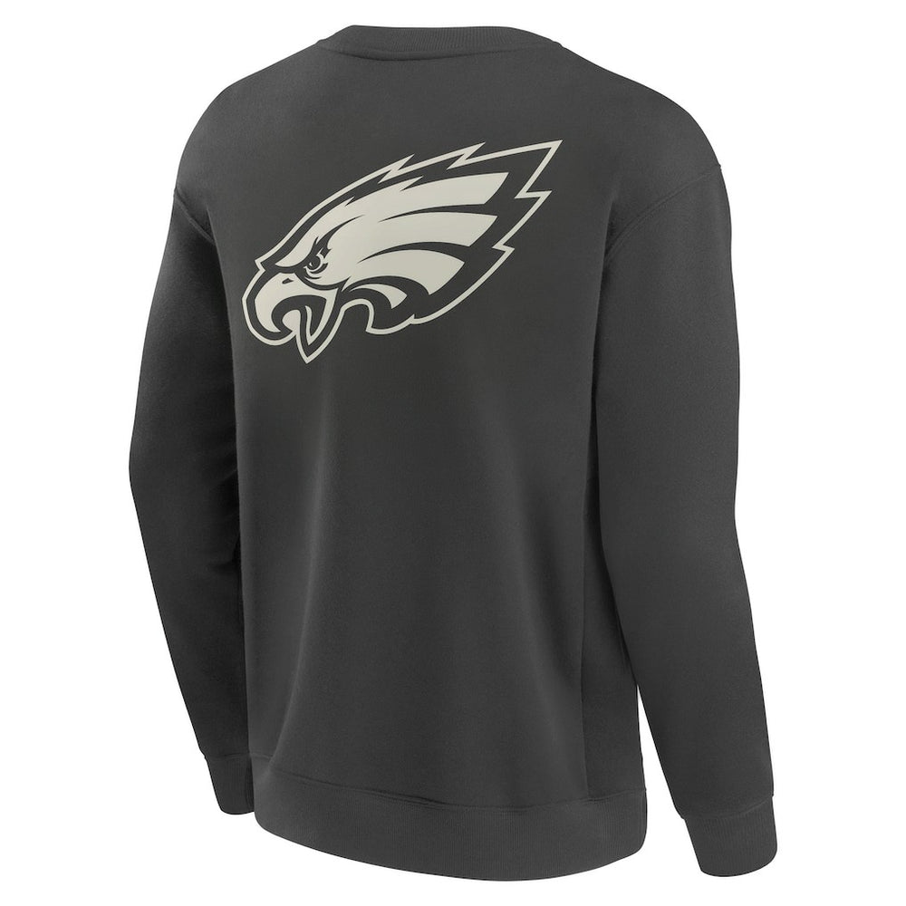 Fanatics Philadelphia Eagles Elements Future Ground Lettering Pullover Sweatshirt Charcoal