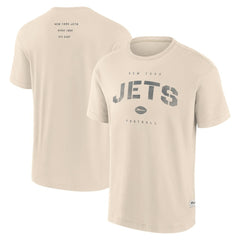 Fanatics New York Jets Elements Weathered Tonal Future Ground T-Shirt Cream