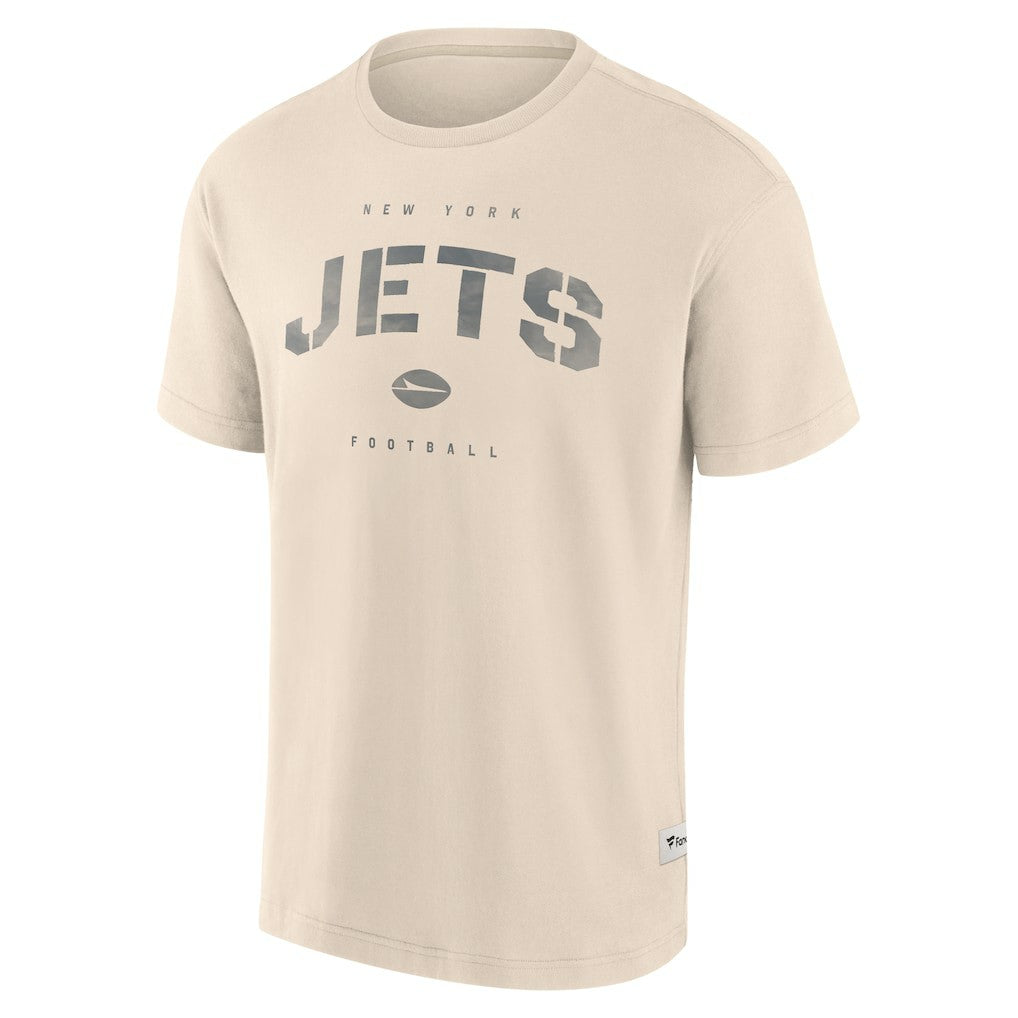 Fanatics New York Jets Elements Weathered Tonal Future Ground T-Shirt Cream