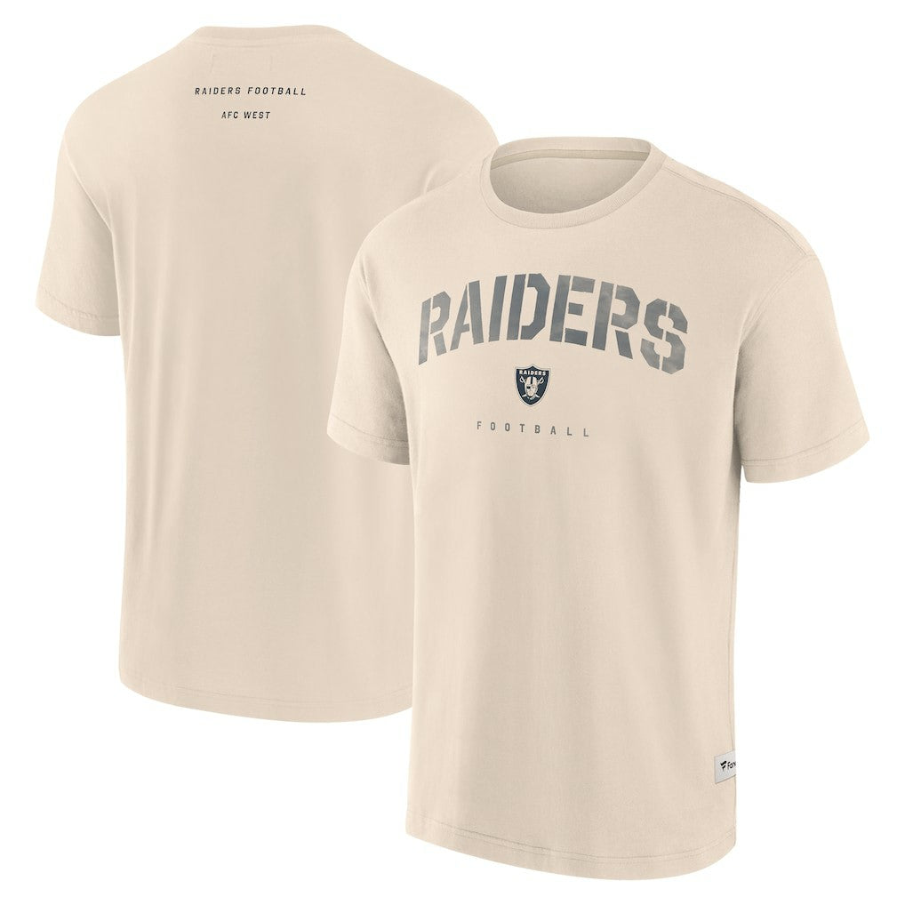 Fanatics Las Vegas Raiders Elements Weathered Tonal Future Ground T-Shirt Cream