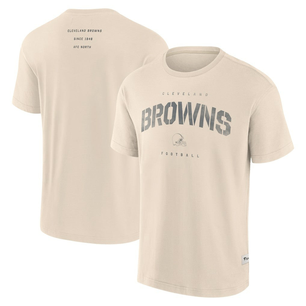 Fanatics Cleveland Browns Elements Weathered Tonal Future Ground T-Shirt Cream