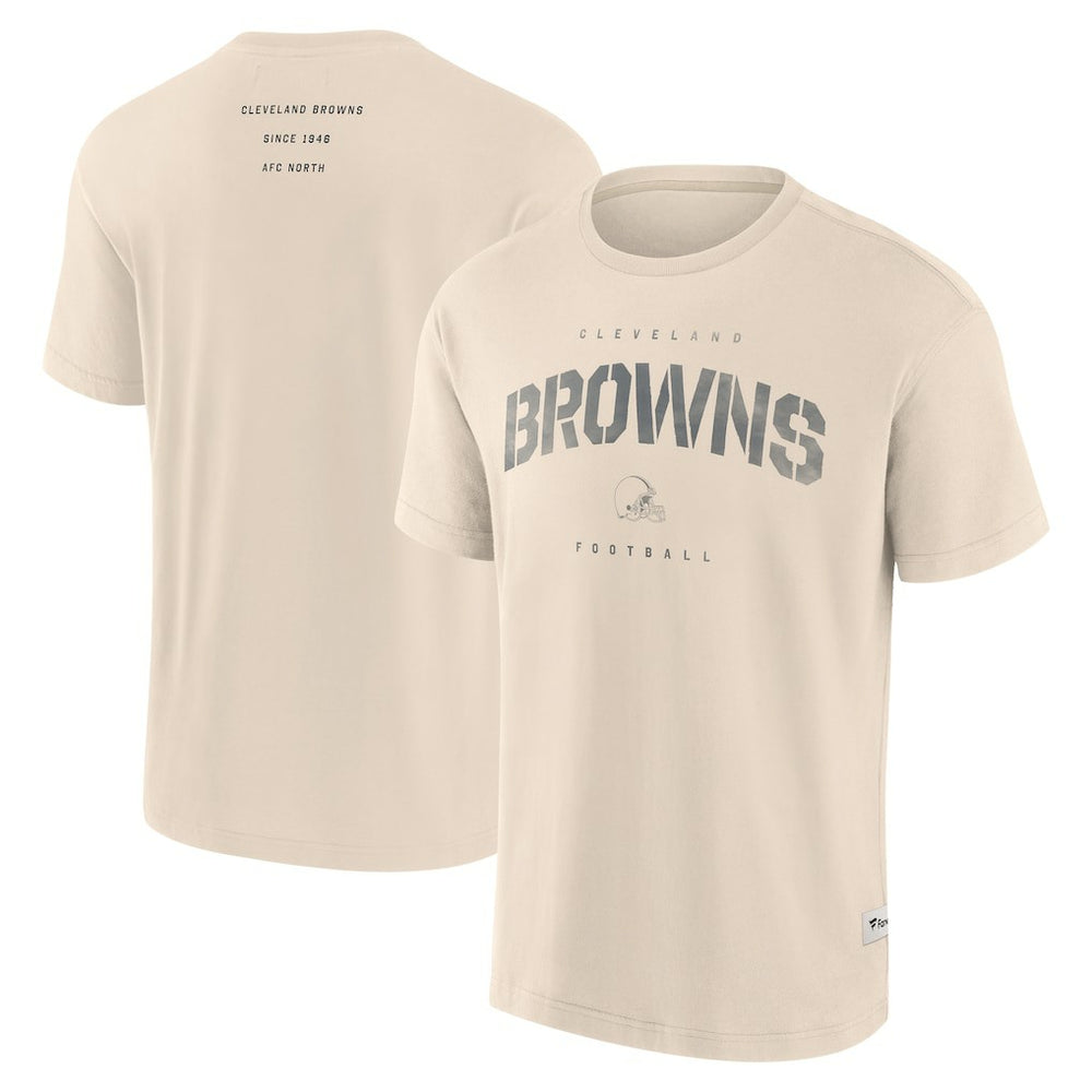 Fanatics Cleveland Browns Elements Weathered Tonal Future Ground T-Shirt Cream