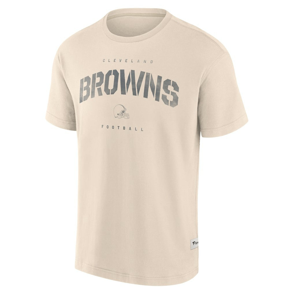 Fanatics Cleveland Browns Elements Weathered Tonal Future Ground T-Shirt Cream