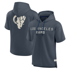 Fanatics Los Angeles Rams Elements Future Ground Lettering Short Sleeve Pullover Hoodie Navy